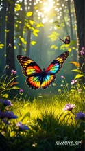 光と影と蝶の精霊🦋