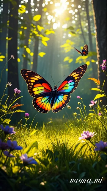 光と影と蝶の精霊🦋