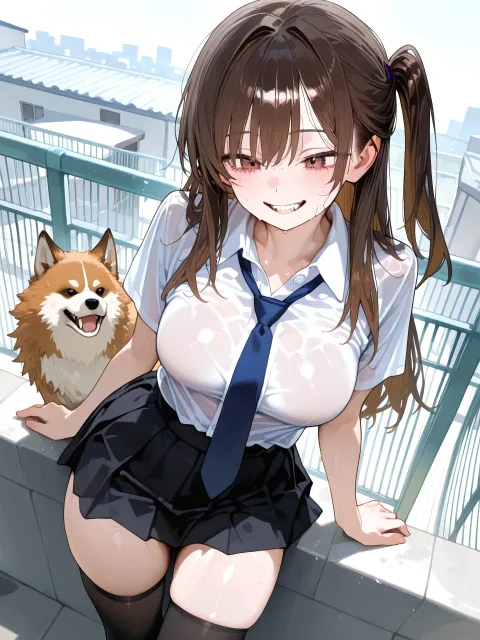 「落ちないでね〜、キナキチ〜」