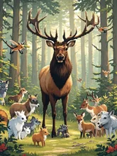 A elk — にまあはさんのAIイラスト