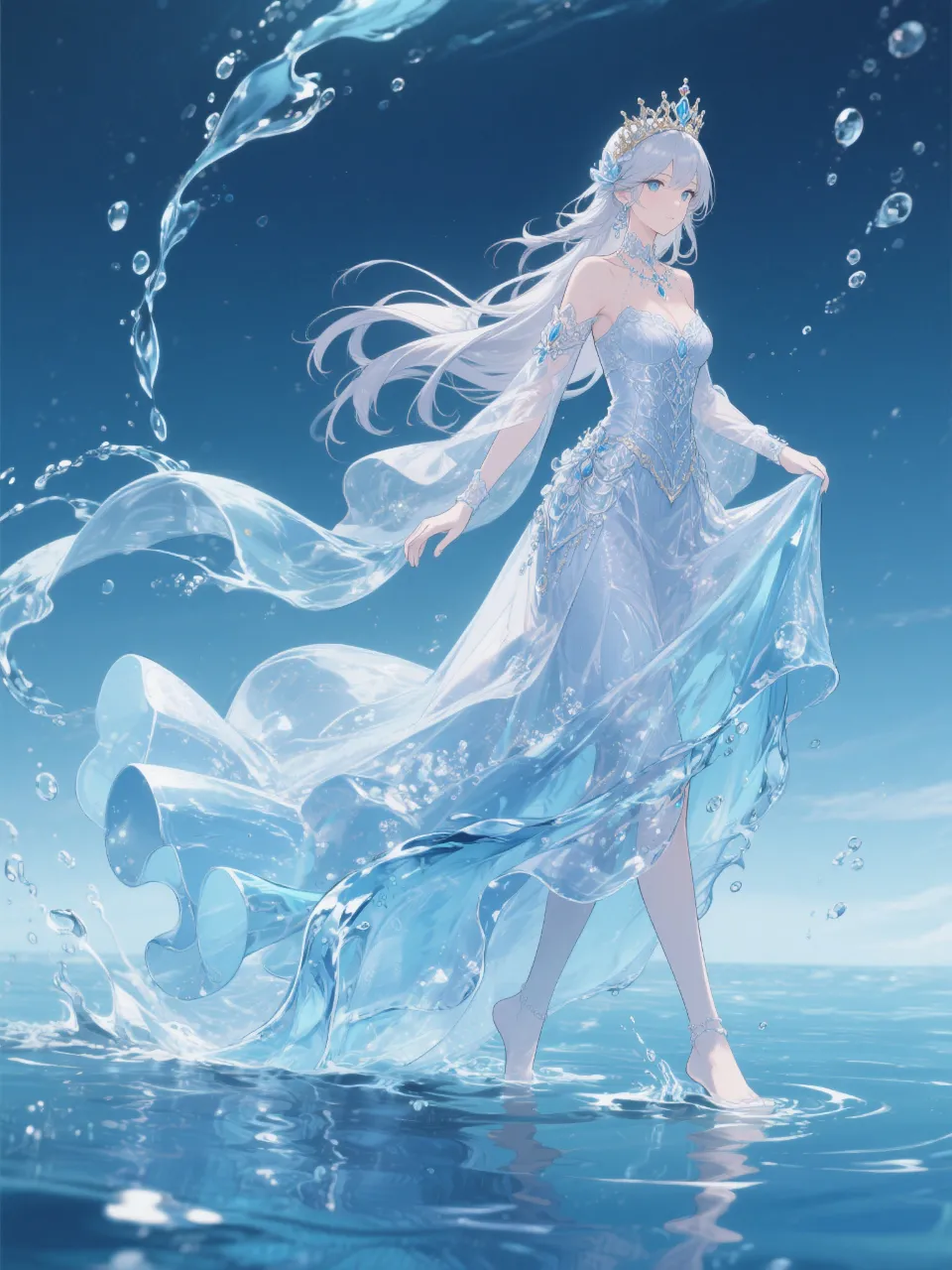 高精度アニメ - ドレスのすそが揺れる / マロン