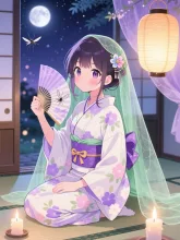 蚊帳の中の浴衣美人·夢見る夏の夜 の投稿作品