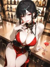 真っ赤な口紅がカクテルグラスにリムに付いているはずなんですけど...🥺