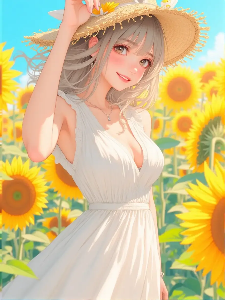 向日葵 畑 — rairaさんのAIイラスト