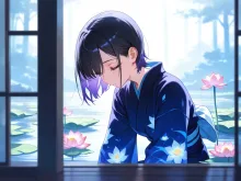 どうぞごゆっくりとお過ごしください — 姫カットイラストのAIイラスト｜SUPPART