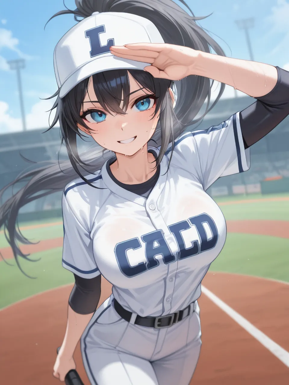 持ってる棒で部員に喝入れてます