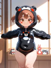 穂乃果「がんばろー！熊本!!」 — ツインテールのAIイラスト｜SUPPART