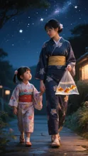 金魚すくいの帰り道
