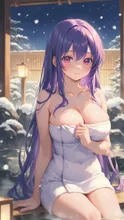 温泉女の子