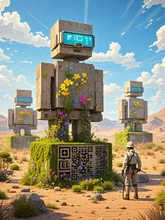 Pixelated NFTs, Eroded Realities, and Blockchain Reflection