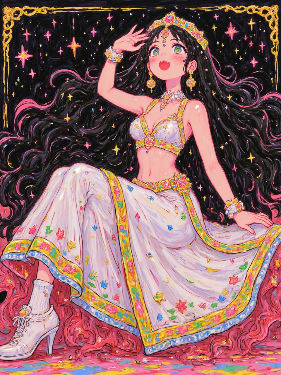 アラブの踊り子Ⅵ — 雪月花さんのAIイラスト