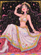 アラブの踊り子Ⅵ — 雪月花さんのAIイラスト