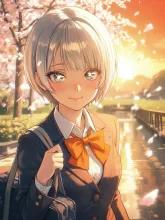 放課後の制服少女·夏の夕暮れの教室 の受賞作品