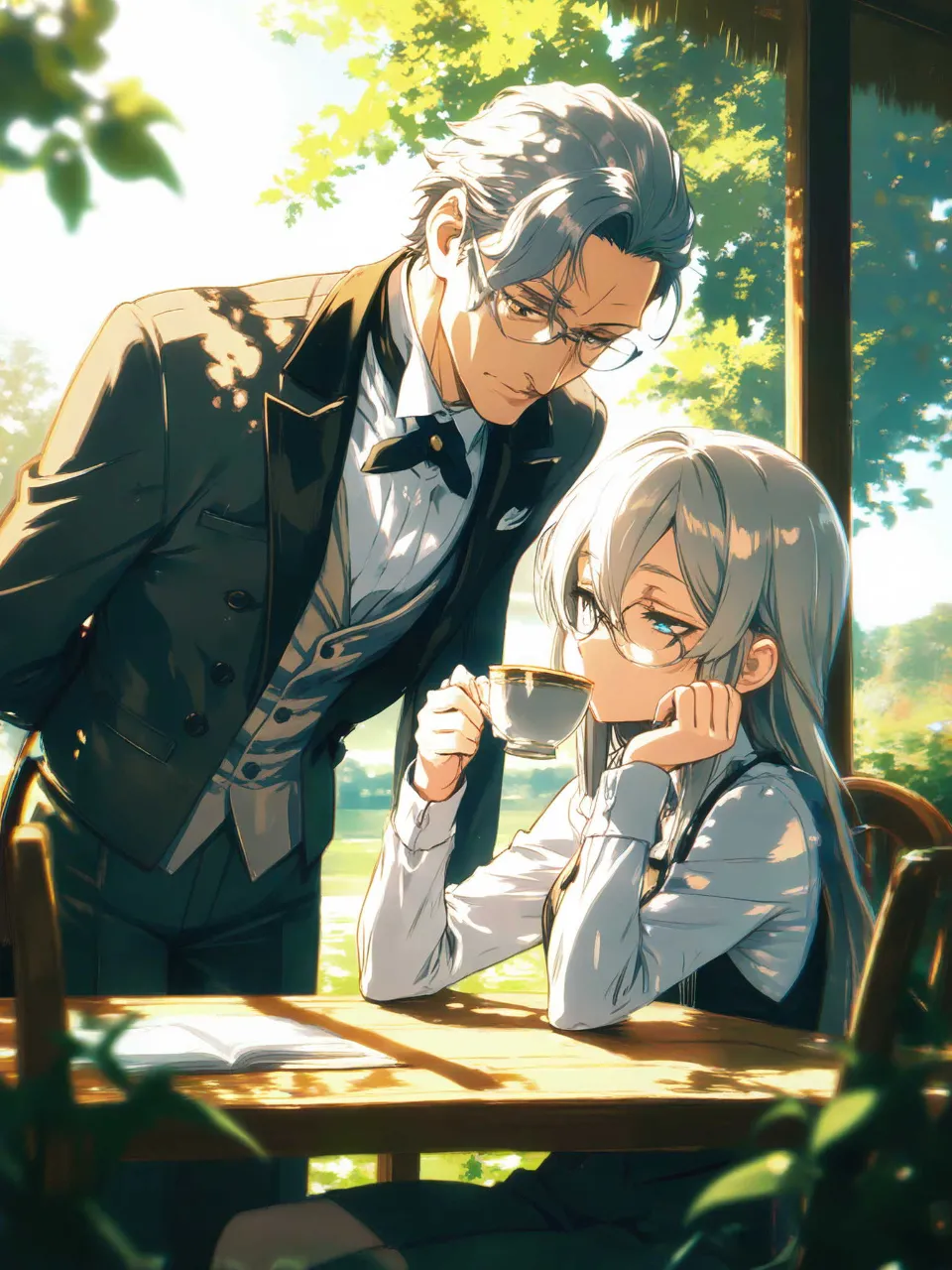 執事と