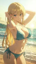 真夏のサンセットビーチ