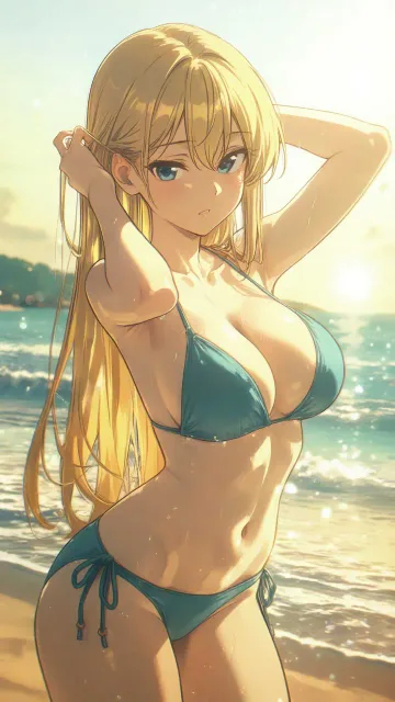 真夏のサンセットビーチ