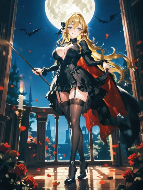 Please draw a vampire 🧛🌙 A… - 吸血鬼