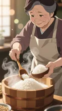 母の炊いたご飯は何故か美味しい