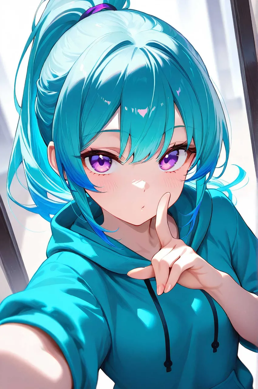 自撮り — パランさんのAIイラスト