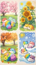 虹色ハムスター 春夏秋冬