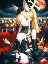赤い月とサキュバスセイア