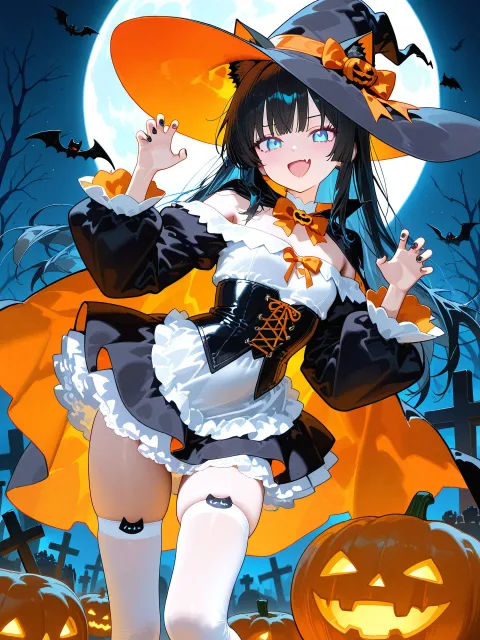 anime style、1girl、solo - ハロウィンナイト総選挙