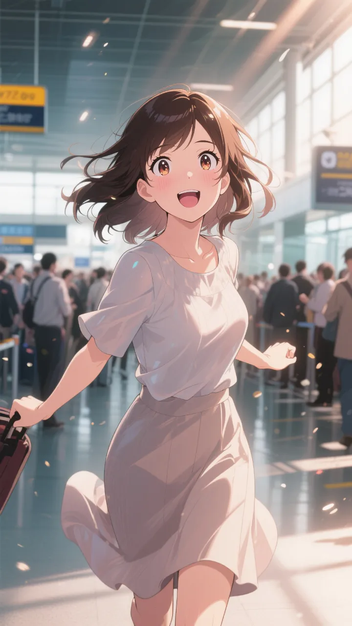 高精度アニメ - 仕事終わりの空港 / はると