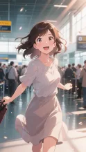 仕事終わりの空港·今宵チャレンジ の投稿作品