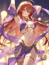 宮殿で踊る踊り子 — ベリーダンスイラストのAIイラスト|SUPPART