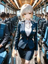 客室乗務員·機内は暑くて の投稿作品