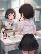 それ、ママの口紅…。