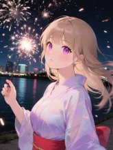 陽子の線香花火。