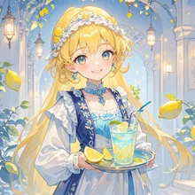 レモンの輝き、夜を飾る — 茶畑まつりさんのAIイラスト