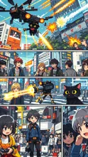 渋谷でドローン！黒い子猫！漫画！