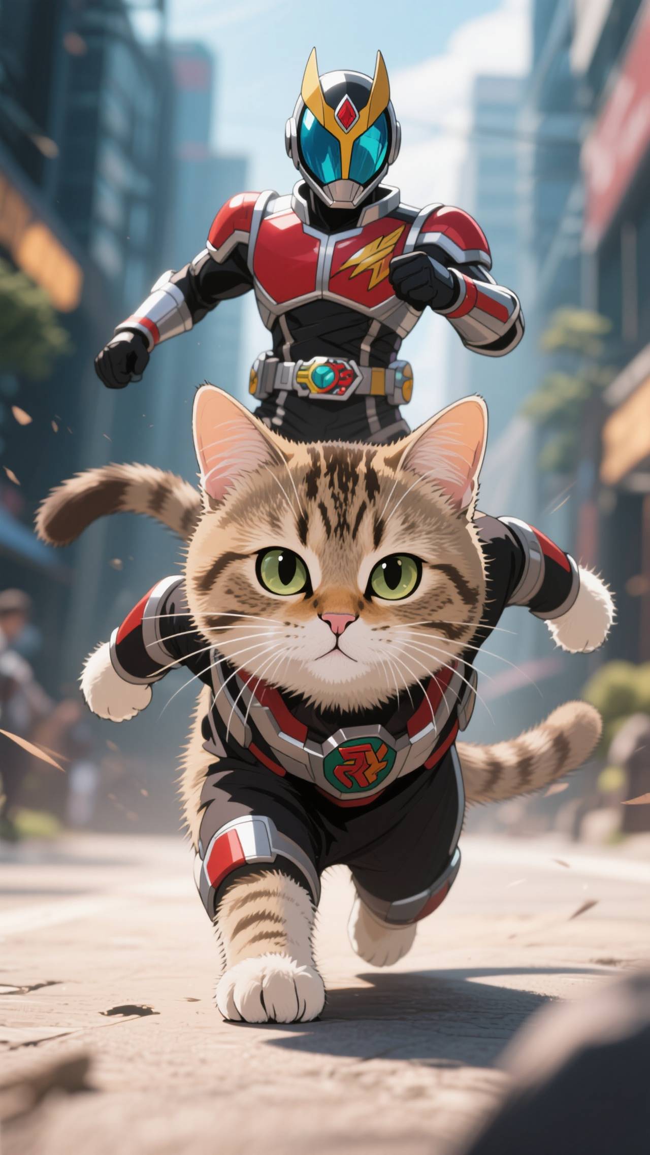 仮面ニャイダー — Mitsuhiro NishitaniさんのAIイラスト