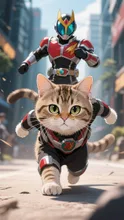 仮面ニャイダー — Mitsuhiro NishitaniさんのAIイラスト