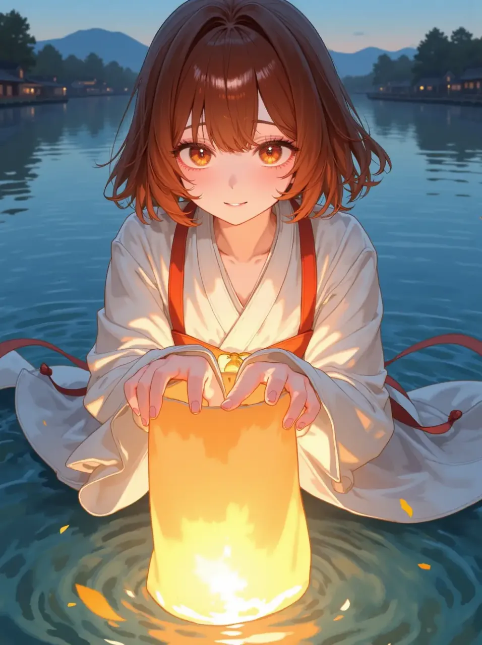 灯籠流し — ニック・ワイルドさんのAIイラスト