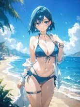 ビーチの水着美女·真夏のビーチ の投稿作品