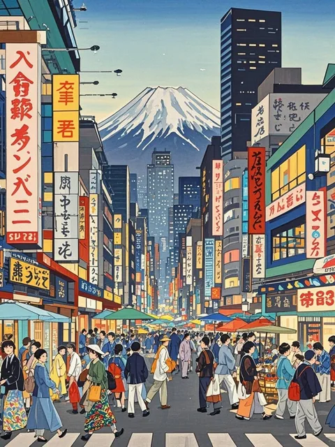 Modern Tokyo Ukiyo-e