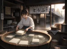豆腐屋の朝·水を張った桶 の投稿作品