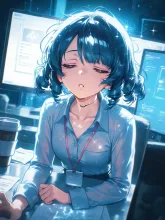 残業明けのOL·深夜オフィスの色気 の投稿作品