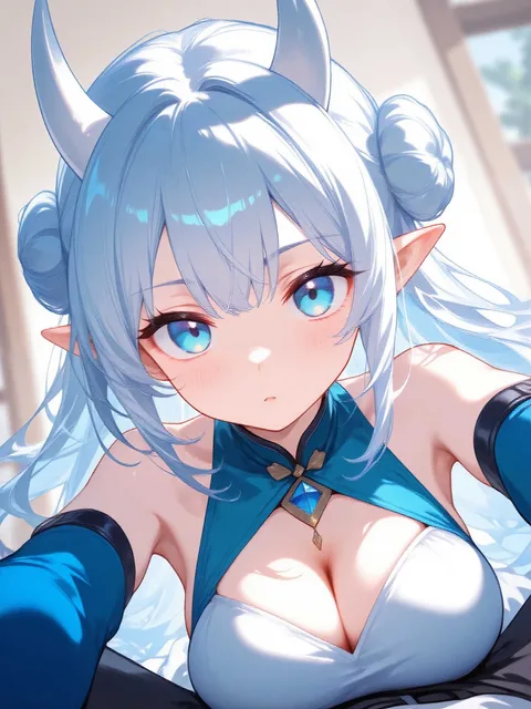 白い角