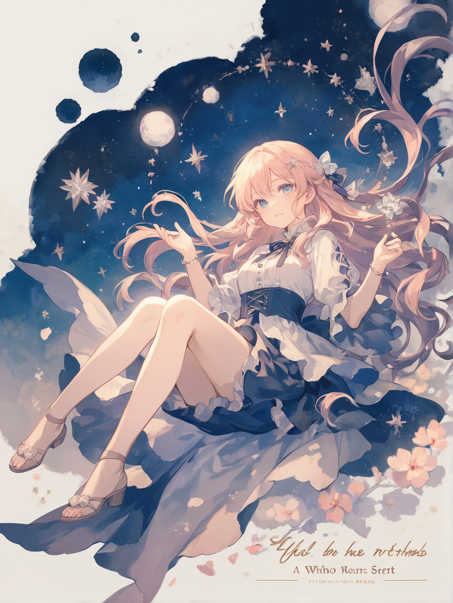 夜を舞う — V豚さんのAIイラスト