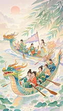 Dragon Boat festival — れん🌙さんのAIイラスト