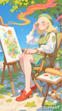The Delusional Artist Girl doesn't choose where to draw