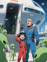 ココがオマエの星なのか？ッテ。ホントに連れて来られちまっまたァ…！