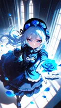 青いバラあげる