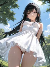 白ワンピ·夏の木漏れ日 の投稿作品