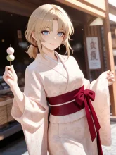 江戸の町娘·団子屋の店先で の投稿作品
