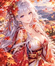 秋の化身·紅葉をまとって の投稿作品